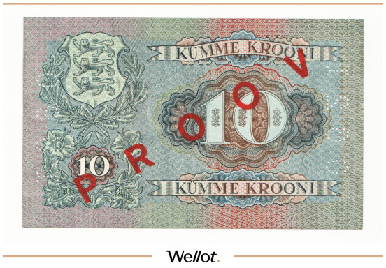 Изображение лота 10 Крон 1937 Эстония Образец UNC