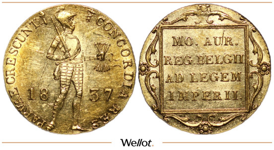 Изображение лота Дукат 1837 СПБ Николай I UNC-