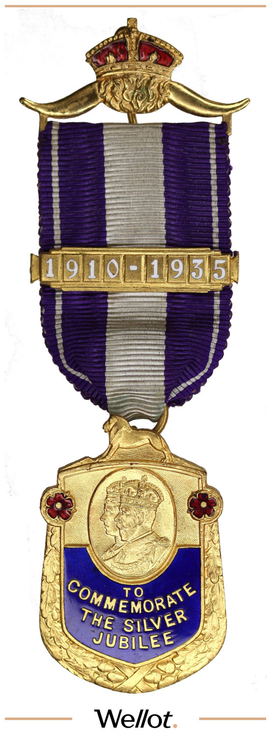 Изображение лота Масонский Знак 1935 Георг V 25 Лет Правлению Великобритания