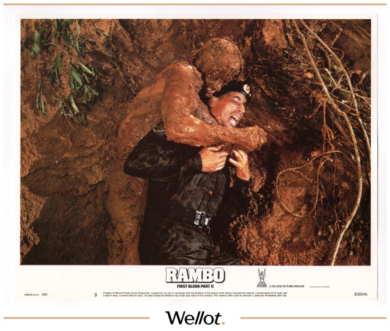 Изображение лота Плакат к Фильму «Rambo» + 8 Мини-Постеров 1985