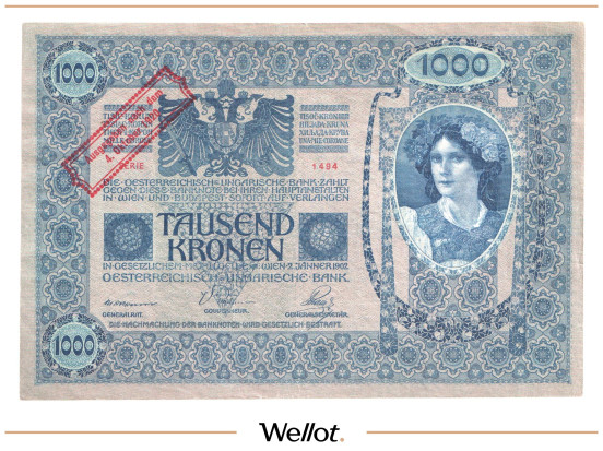 Изображение лота 1000 Крон 1902 (1920) Австрия