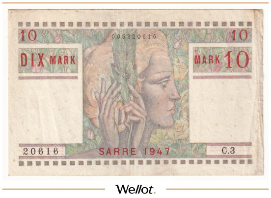 10 Марок 1947 Саар