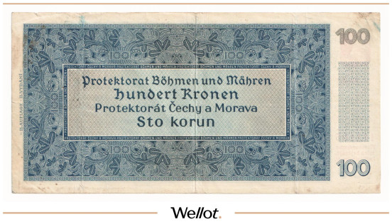Изображение лота 100 Крон 1940 Богемия и Моравия