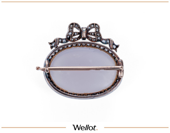 Изображение лота Брошь с Меккским Камнем Начало XX века Российская Империя «Фаберже»