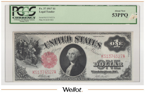 Изображение лота 1 Доллар 1917 США PCGS 53 PPQ AUNC