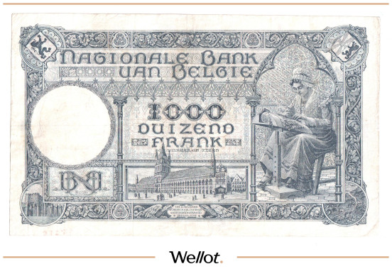 Изображение лота 1000 Франков 1922 Бельгия