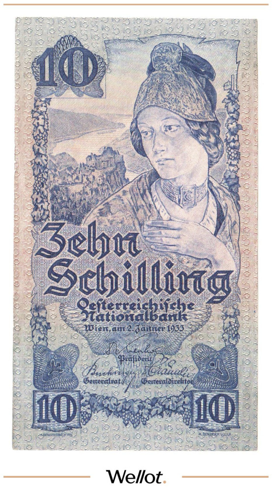 Изображение лота 10 Шиллингов 1933 Австрия AUNC