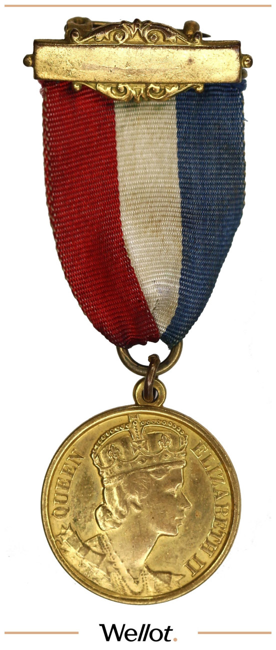 Изображение лота Масонский Знак 1953 Елизавета II Коронация Великобритания