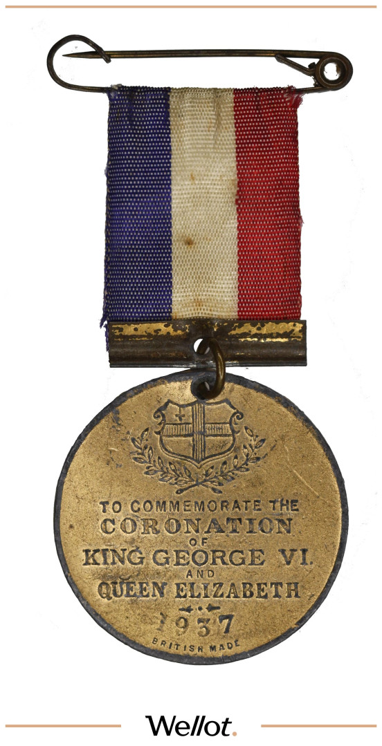 Изображение лота Масонский Знак 1937 Георг VI Коронация Великобритания