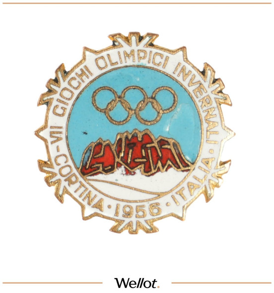 Изображение лота Малый Знак Участника Зимних Олимпийских Игр 1956 Кортина-д`Ампеццо