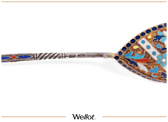 Изображение лота Серебряная Чайная Ложка Фабрика Петра Павловича Милюкова 1899-1908 гг. Российская Империя 6 штук