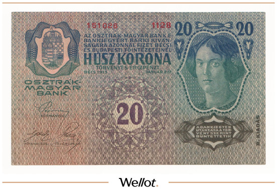 Изображение лота 20 Крон 1913 (1919) Австрия UNC