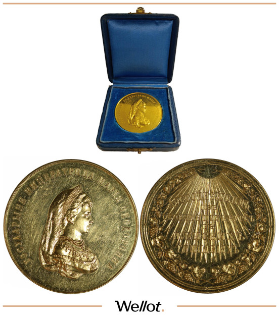 Изображение лота Медаль ND (1893) Достойнейшим из Окончивших Курсы в Женских Гимназиях AUNC