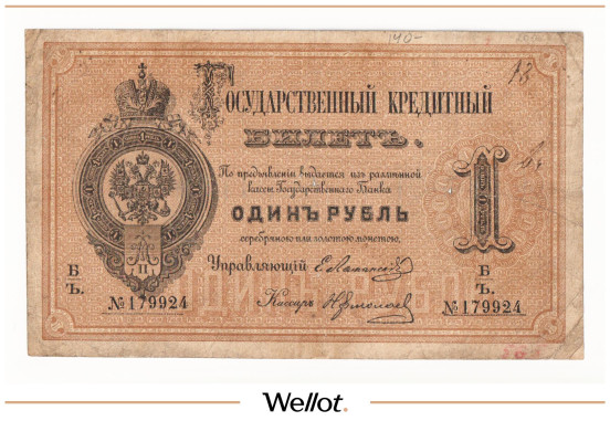 Изображение лота 1 Рубль 1876 Российская Империя