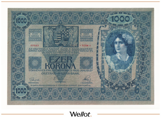 Изображение лота 1000 Крон 1902 Австрия UNC