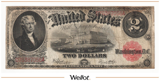 Изображение лота 2 Доллара 1917 США