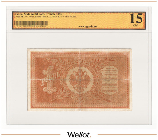 Изображение лота 1 Рубль 1895 Российская Империя ZG 15