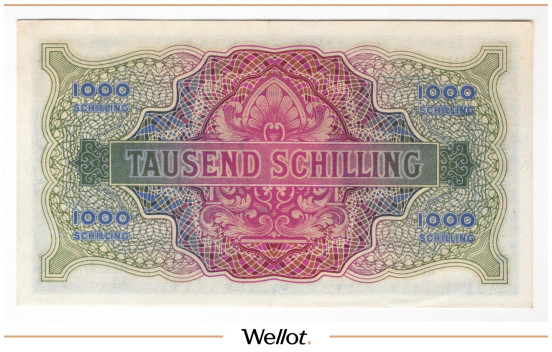 Изображение лота 1000 Шиллингов 1944 Австрия Военная Администрация Союзников AUNC
