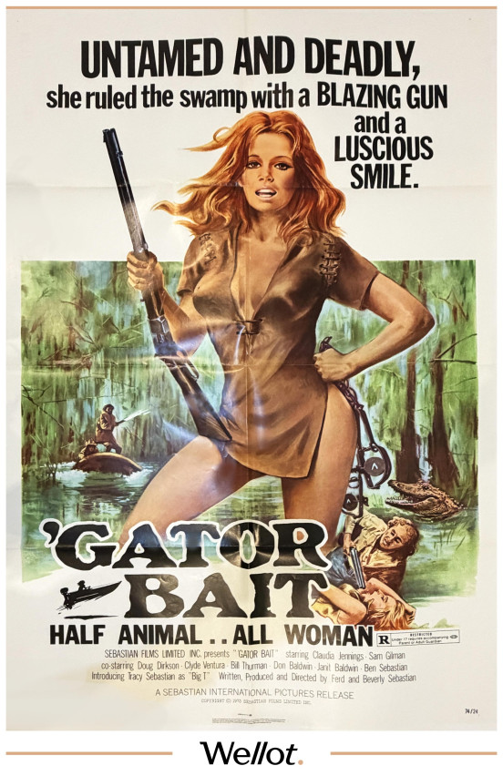 Изображение лота Плакат Фильма "Приманка для Аллигатора" 1974 США Sebastian International
