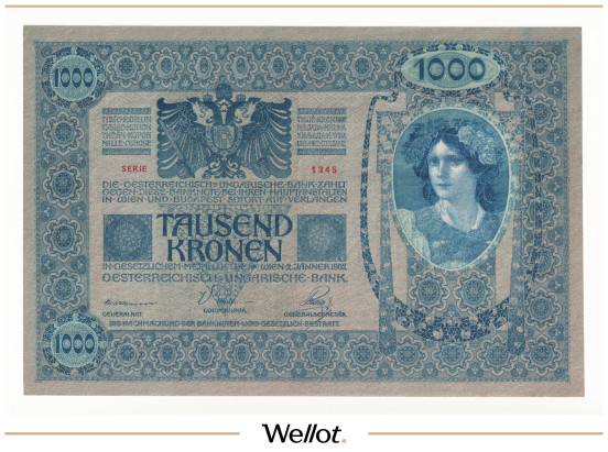 Изображение лота 1000 Крон 1902 Австрия UNC