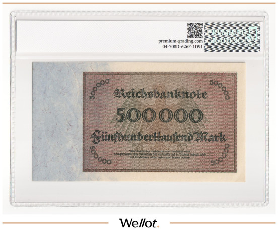 Изображение лота 500000 Марок 1923 Германия PG 64+ UNC