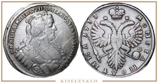 Изображение лота Полтина 1733 Анна Иоанновна