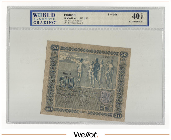 Изображение лота 50 Марок 1922 (1931) Финляндия WBG 40 TOP