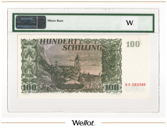 Изображение лота 100 Шиллингов 1954 Австрия PMG 63 UNC