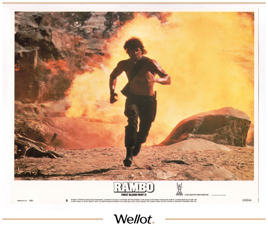 Изображение лота Плакат к Фильму «Rambo» + 8 Мини-Постеров 1985
