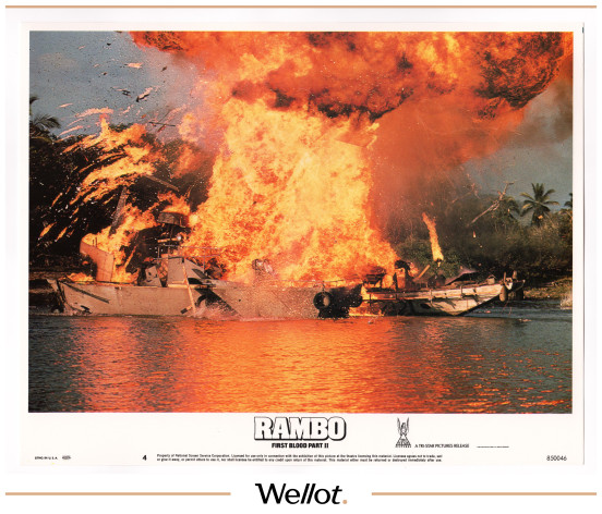 Изображение лота Плакат к Фильму «Rambo» + 8 Мини-Постеров 1985