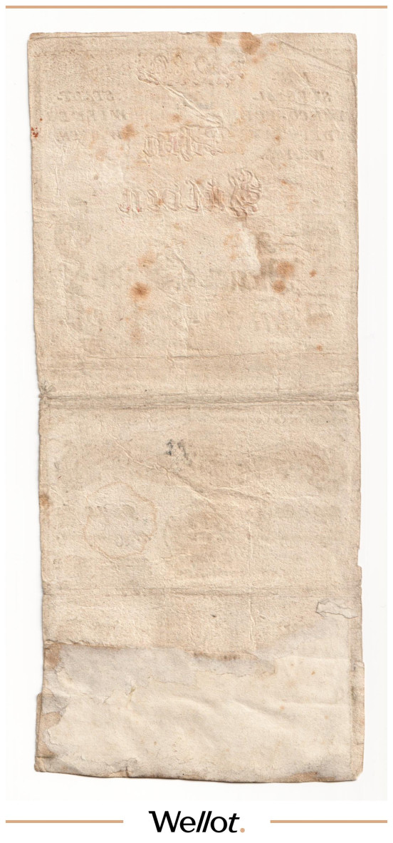Изображение лота 10 Гульденов 1762 Австрия Формуляр