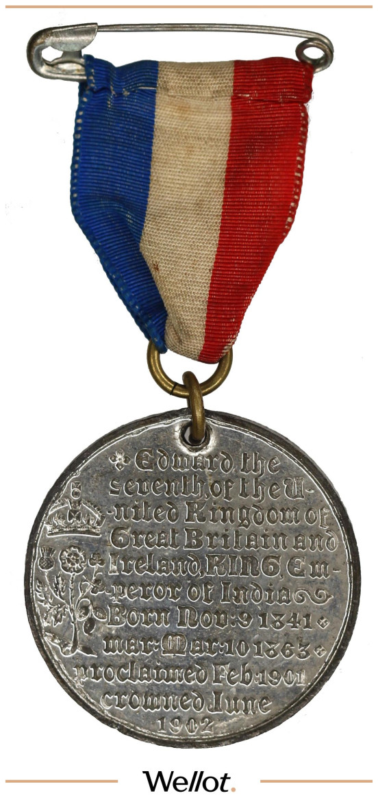 Изображение лота Масонский Знак 1902 Эдуард VII Коронация Великобритания