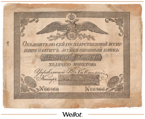 Изображение лота 10 Рублей 1825 Российская Империя