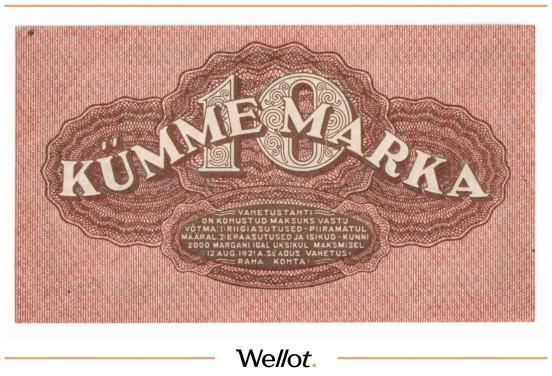 Изображение лота 10 Марок 1922 Эстония UNC