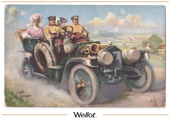 Изображение лота Открытка «Прогулка» 1900-е