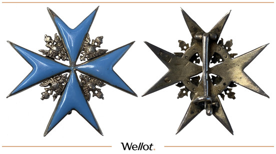 Изображение лота Знак Фрачный 2-го Лейб-гусарского Павлоградского Императора Александра III Полка