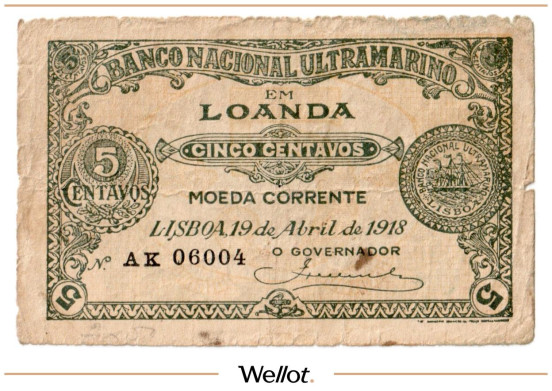 Изображение лота 5 Сентаво 1918 Ангола