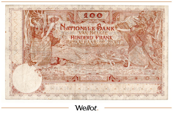 Изображение лота 100 Франков 1913 Бельгия