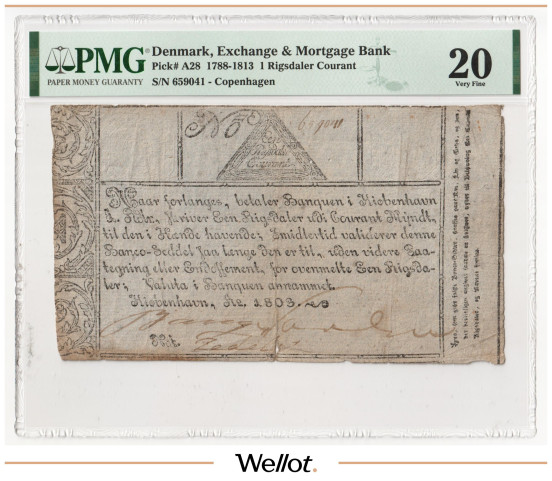 Изображение лота 1 Риксдалер Курант 1803 Дания PMG 20