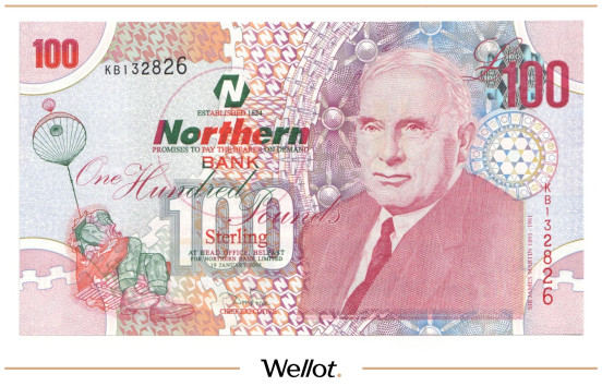 100 Фунтов 2006 Северная Ирландия Северный Банк UNC
