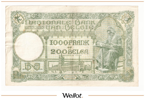 Изображение лота 1000 Франков 1939 Бельгия