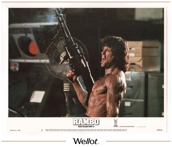 Изображение лота Плакат к Фильму «Rambo» + 8 Мини-Постеров 1985