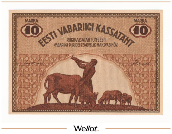 Изображение лота 10 Марок 1919 Эстония UNC
