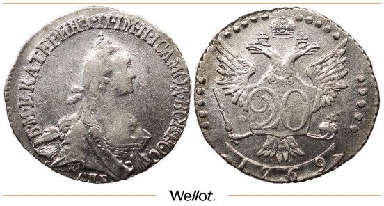 Изображение лота 20 Копеек 1769 СПБ Екатерина II