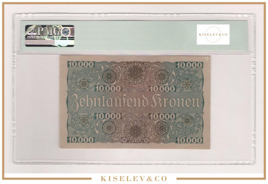 Изображение лота 10000 Крон 1924 Австрия PMG 64 UNC