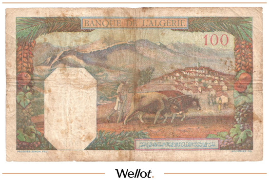 Изображение лота 100 Франков 1940 Алжир