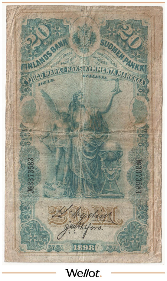 Изображение лота 20 Марок Золотом 1898 Российская Империя Финляндия