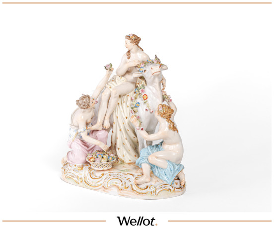 Изображение лота Скульптурная Группа «Похищение Европы» конец XIX века Германия Мейсен