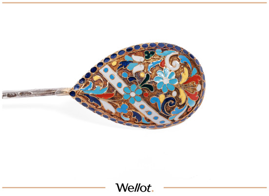 Изображение лота Серебряная Чайная Ложка Фабрика Петра Павловича Милюкова 1899-1908 гг. Российская Империя 6 штук