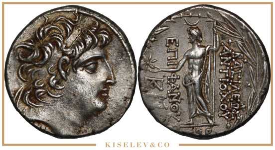 Изображение лота Тетрадрахма 116-115 до Н.Э. Антиох VIII Грип Селевкиды